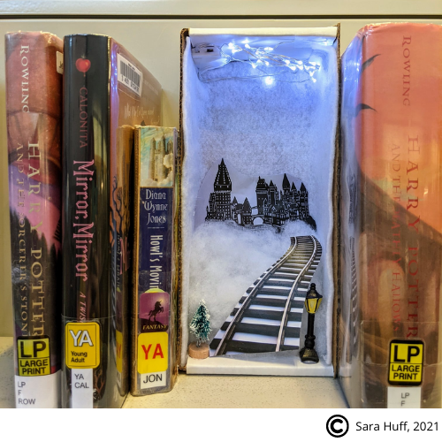 Hogwarts Bookshelf Diorama
