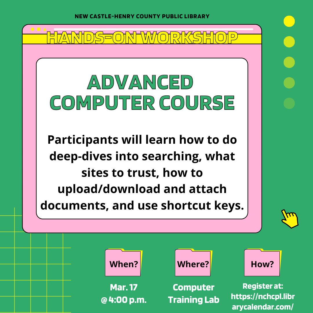 Participants will learn how to do deep-dives into searching, what sites to trust, how to upload/download and attach documents, and use shortcut keys.
