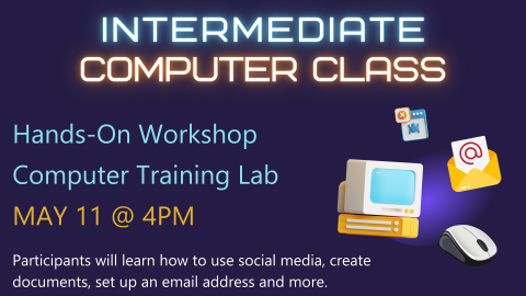 Participants will learn how to use social media, create documents, set up an email address and more.