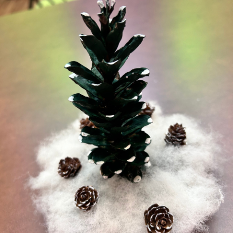 Pinecone Tree Centerpieces