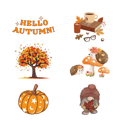 autumn stickers